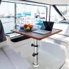 HWHongRV 3 Levels Adjustable RV Boat Table Pedestal, Detachable Aluminum Alloy RV Table Legs Stand Base Telescoping Mount Frame 17-29 Inch Height Range for RV Marine Boat Marine Yacht view 2