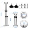 HWHongRV 3 Levels Adjustable RV Boat Table Pedestal, Detachable Aluminum Alloy RV Table Legs Stand Base Telescoping Mount Frame 17-29 Inch Height Range for RV Marine Boat Marine Yacht view 4