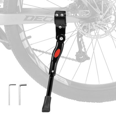 ROCKBROS Bike Kickstand Adjustable Bike Rear Mount Kickstand Bike Side Aluminium Alloy Adults Kick Stand for 22-28 Inch Mountain Road Bikes