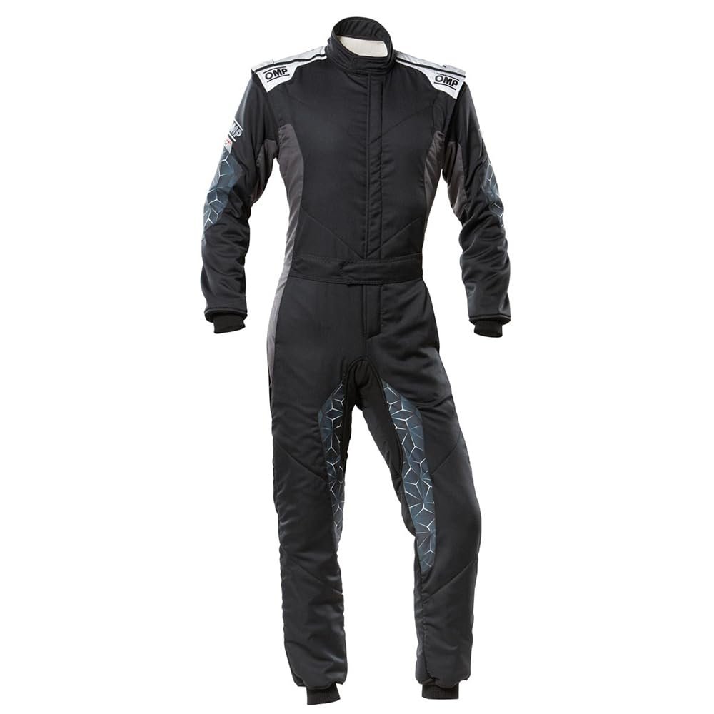 OMP RACING, TECNICA HYBRID OVERALL F IA 8856-2018 BLACK/SIL