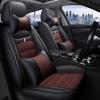 rasiarpio Full Set for Stinger 2018-2021 Seat Covers Black-Coffee PU Leather Car Front Rear Seat Protection Cushions with Headrest, 5-Seat Cover Airbag Compatible MH51 Type Waterproof view 1