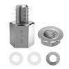 NICEDACK Bicycle Hub Hitch Adapter, Bicycle Axle Adapter for 3/8" x 26 Thrust Axle, Universal Bicycle Trailer Coupling Adapter, Silver. view 1
