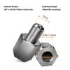 NICEDACK Bicycle Hub Hitch Adapter, Bicycle Axle Adapter for 3/8" x 26 Thrust Axle, Universal Bicycle Trailer Coupling Adapter, Silver. view 3