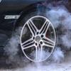 X AUTOHAUX 4pcs 63mm Dia 6 Clips Wheel Tyre Center Hub Caps Cover Black and White Sticker for Auto Vehicle view 2