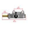 Caltric Rear Brake Master Cylinder Compatible with Polaris 1910301 3/8" Flared Brake Connector view 2