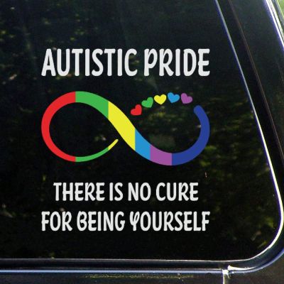 Autism Infinity Pride Heart Be Yourself Car Decals Autism Awareness Puzzle Piece Decal Autistic Support Vinyl Car Stickers Decal Funny Bumper Stickers for Cars Personalized Stickers for Car Laptop