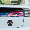 Baluue Dog Paw Stickers for Cars, 3D Paw Print Car Decal Zinc Alloy Auto Car Emblem Decal Decoration, Black Metal Dog Footprint Stickers for Cars Truck Window Laptops view 4