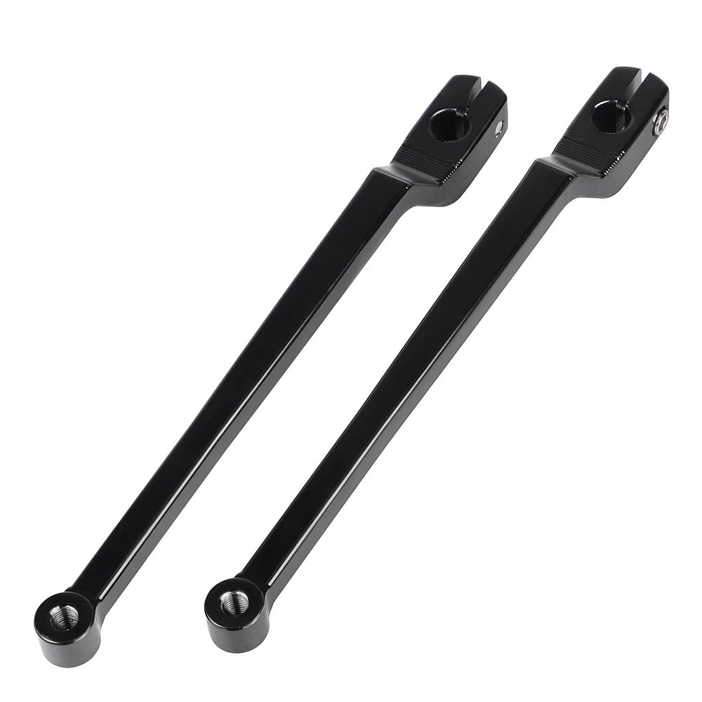XMMT Black 9.84" Extended Shifter Lever Heel Toe Shift Levers Set Compatible for Harley 1986-2017 FL Softail, 1988-2021 Touring Road Street Electra Glide Road King and 2008-2021 Trike Models
