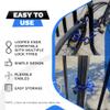 DocksLocks Weatherproof Coiled Security Cable (5ft to 25ft Lengths) with Reinforced Looped Ends, Anti-Theft Protection for Kayaks, Bikes, Paddleboards, Outdoor Equipment, Bicycles and More 5ft view 4