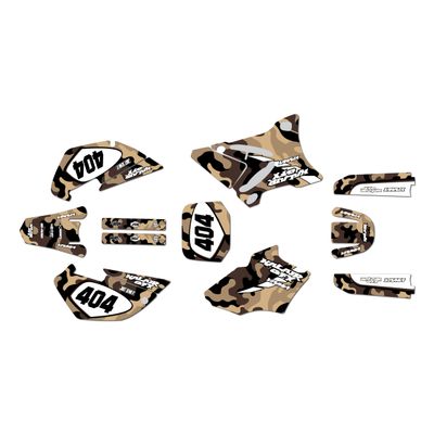 Kalair GFX Graphics Kit for Yamaha YZ85 (2002-2014) INVASION Series Tan 09 Mil - Dirt pit bike motorcycle stickers, dirtbike racing automotive decal motocross accessories no-plastics