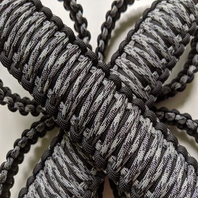 Happy Jeepinit Paracord Roll Bar Grab Handles for Jeep Wrangler, Set of 2, Pick Your Colors (Gray Camo)