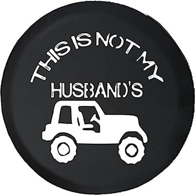 Funny Spare Tire Wheel Cover for Camper SUV Trailer Truck RV JP Thick PVC Leather | This is Not My Husbands Funny Girl Black 29 Inch