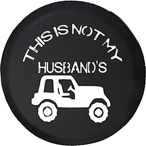 Funny Spare Tire Wheel Cover for Camper SUV Trailer Truck RV JP Thick PVC Leather | This is Not My Husbands Funny Girl Black 29 Inch