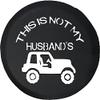 Funny Spare Tire Wheel Cover for Camper SUV Trailer Truck RV JP Thick PVC Leather | This is Not My Husbands Funny Girl Black 29 Inch view 1