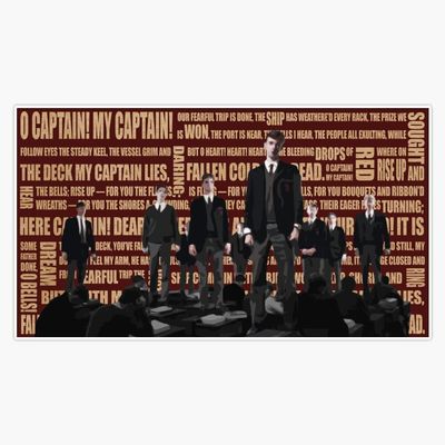 Dead Poets Society Bumper Sticker Vinyl Decal 5"