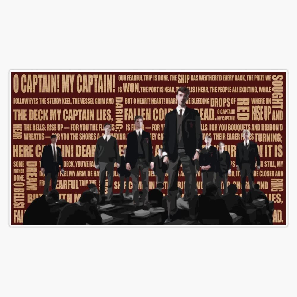 Dead Poets Society Bumper Sticker Vinyl Decal 5"