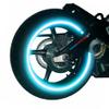 customTAYLOR33 Special Edition Baby Blue High Intensity Grade Reflective Copyrighted Safety Rim Tapes (10" (TIRE Size, for Standing E-Scooters, etc.)) view 1