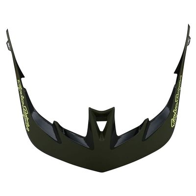 Troy Lee Designs A3 Mountain Bike Helmet Replacement Visor - MTB Cycling BMX Bicycle Helmet Accessories - Uno Glass Green, One Size