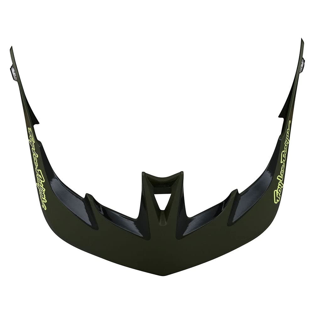 Troy Lee Designs A3 Mountain Bike Helmet Replacement Visor - MTB Cycling BMX Bicycle Helmet Accessories - Uno Glass Green, One Size