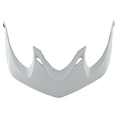 Troy Lee Designs A1 Mountain Bike Helmet Replacement Visor - MTB Cycling BMX Bicycle Helmet Accessories - Light Gray/White, One Size