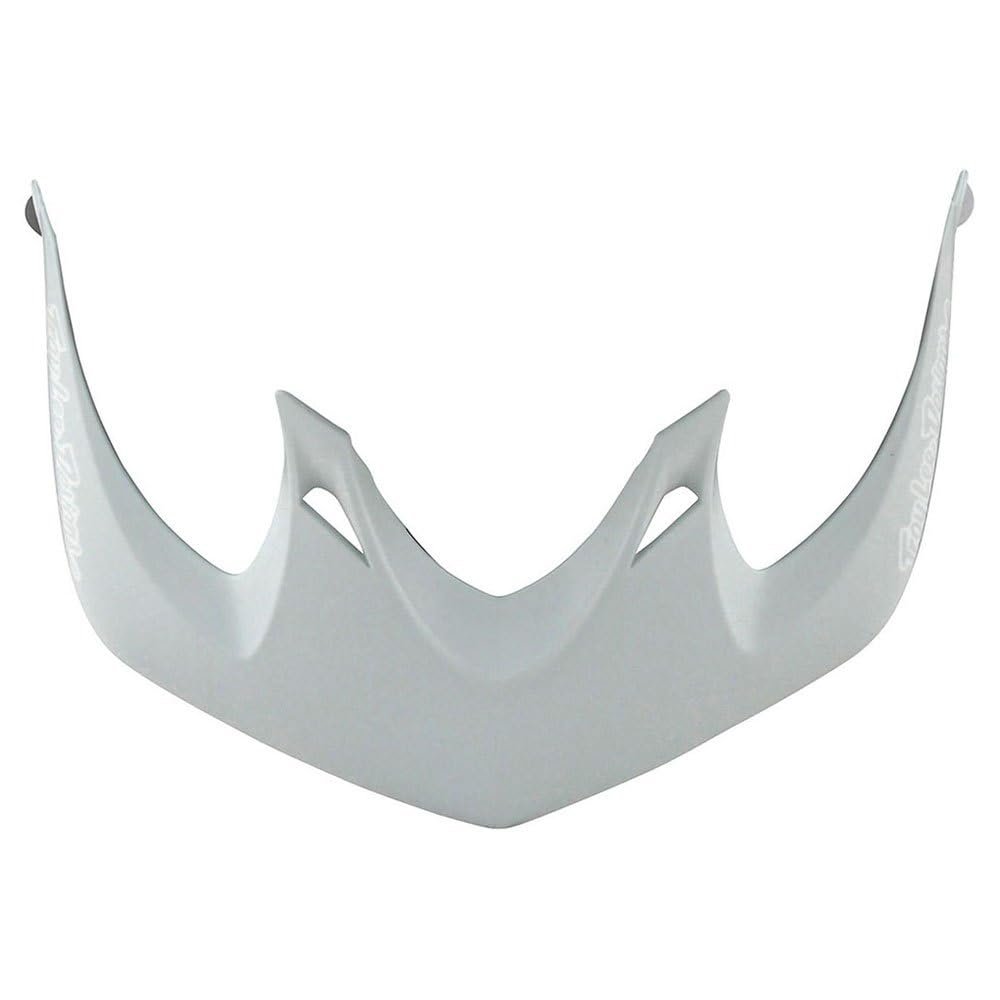 Troy Lee Designs A1 Mountain Bike Helmet Replacement Visor - MTB Cycling BMX Bicycle Helmet Accessories - Light Gray/White, One Size