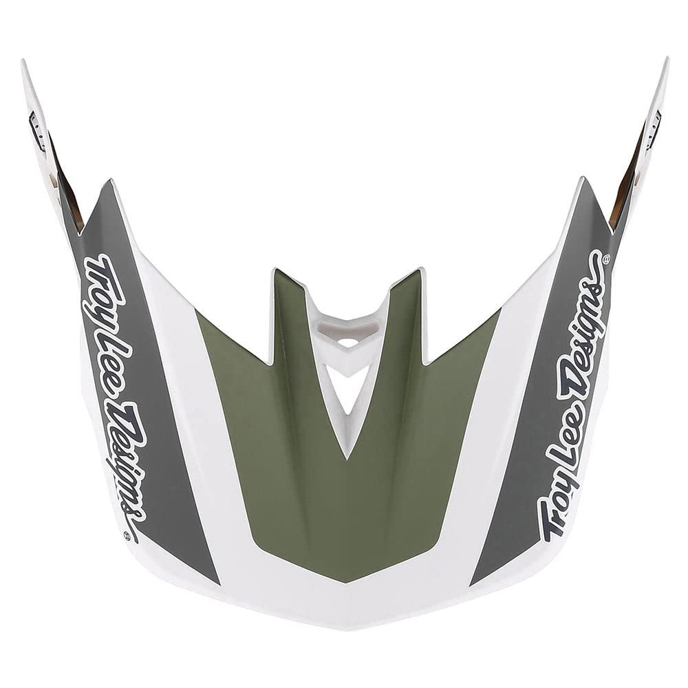 Troy Lee Designs D4 Bicycle Helmet Replacement Visor - MTB Cycling BMX Bicycle Helmet Accessories - Team Military, One Size