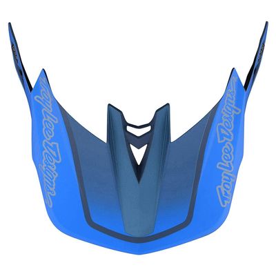 Troy Lee Designs D4 Bicycle Helmet Replacement Visor - MTB Cycling BMX Bicycle Helmet Accessories - Qualifier Slate/Red, One Size