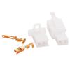 2.8mm 2P Automotive Electrical Wire Connectors Kit Male Female Motorcycle Crimp Wire Terminals 20Pairs,Aicosineg view 2