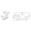Extreme Max 3005.3871 Pontoon Trailer Bunk Bracket - Each view 2