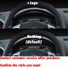 for Hyundai Solaris Accent Veloster I30 I20 I10 Kona, Leather Car Steering Wheel Cover Auto Accessories Interior Details view 3