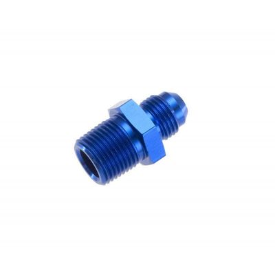 Red Horse Performance Fuel Line Adapter -06 Straight Male Adapter To -04 1/4 Npt Male | Blue