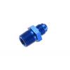 Red Horse Performance Fuel Line Adapter -06 Straight Male Adapter To -04 1/4 Npt Male | Blue view 1