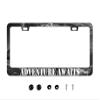Adventure Awaits License Plate Frame - American Mountains Vanity Car Tag Frames Aluminum Auto Tags Cover 2 Holes Screws (Adventure Awaits 1) view 1