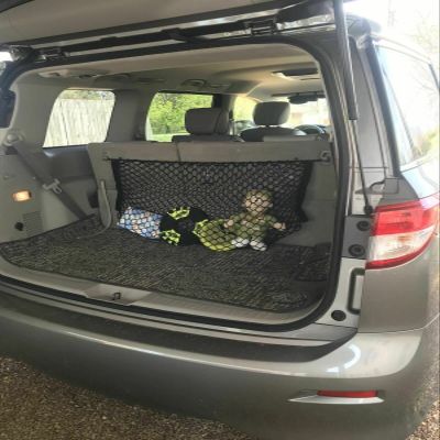 EACCESSORIES EA Rear Trunk Organizer Cargo Net for Nissan Quest 2011-2017 Envelope Style Cargo Net for SUV - Premium Mesh Elastic Car Trunk Organizer Vehicle Carrier Storage Compatible with Quest