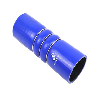 High Temperature TMKOOL 4-Ply Reinforced 2.5" ID Straight Charge Air Cooler CAC Hose Coupler Silicone 8" Length 100 PSI Maximum Pressure (2.5'' Blue)