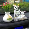 ihreesy Deer Car Decoration,Car Dashboard Deer Figures Cartoon Desktop Ornament Decoration Accessories for Men Women Gifts view 3