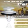 Rexka 10pcs Nylon Round Head Retainer Clips, 14mm x 18mm x 12mm, Automotive Body Clips, Mazda CX-7, CX-9, Mazda 2, 3, 5, 6, Speed6, Miata, MPV, Protege, RX-8 view 4
