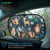 Enovoe Car Window Shades (4 Pack) - Sun Shade Blocker for Baby & Children, Cling Windows Cover, Glare Shield and UV Rays Protection, Side Window Screens for SUV, Mesh Car Windows Shade (21"x14") view 2