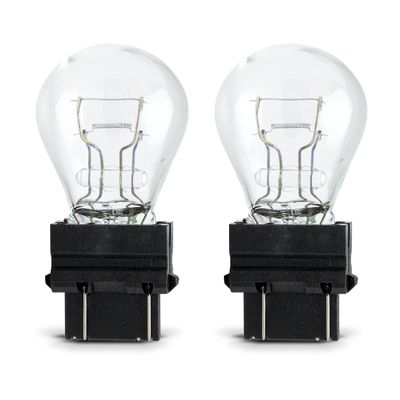 Replacement for Philips Automotive Lighting 3157LLB2 3157-27W Automotive Turn Signal Bulbs, Tail Light Bulbs, Brake Light Bulbs, Reverse Light Bulbs, Daytime Running Lights - Clear - 12.8V - 2 Pack