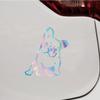 French Bulldog Puppy Cute Dog Decal Vinyl Sticker Car Laptop Window Style C Choose Size Color (8'' x 7.3" (20.3cm x 18.4cm), Holographic) view 1