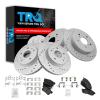 TRQ Performance Front and Rear Brake Pad and Rotor Set Ceramic G Coated view 1