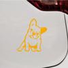 French Bulldog Puppy Cute Dog Decal Vinyl Sticker Car Laptop Window Style C Choose Size Color (16'' x 14.5" (40.6cm x 36.8cm), Yellow) view 1