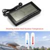 Digital Car Thermometer Black with Blue Backlight Compass Clock with Large LCD 3.9inch view 2