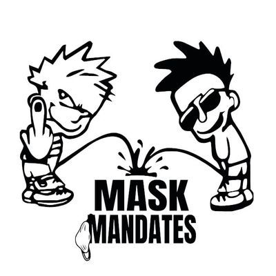 Piss On Mask Mandates Decal by Check Custom Design
