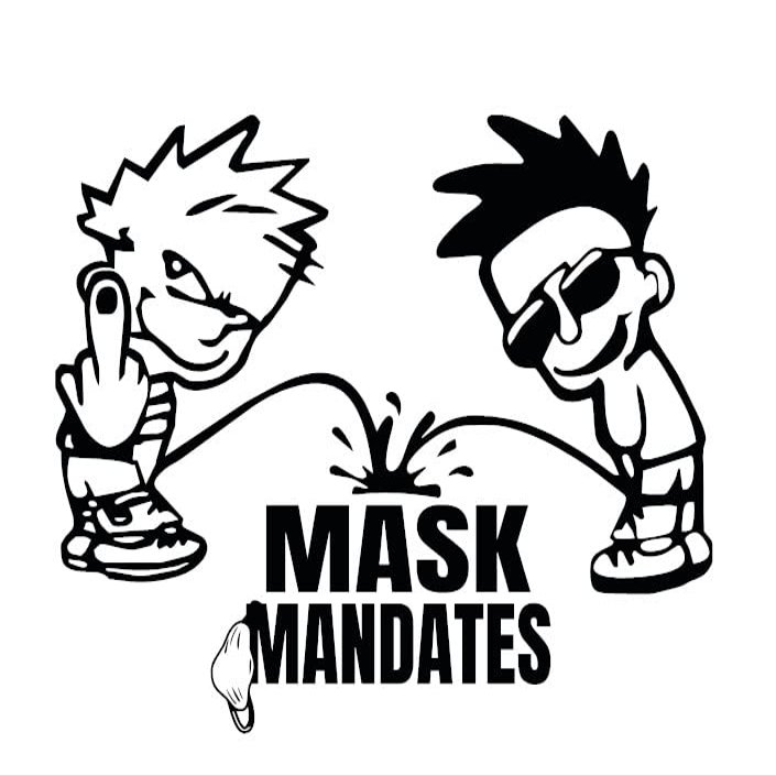 Piss On Mask Mandates Decal by Check Custom Design