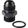 Podavelle 12AN Male Flare to 12AN ORB O-ring Boss Fuel Pump Rail Adapter Fitting Aluminum Black view 1