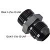 Podavelle 12AN Male Flare to 12AN ORB O-ring Boss Fuel Pump Rail Adapter Fitting Aluminum Black view 2