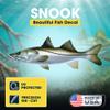 Snook Beautiful Fish Decal | Fishing Decal for Boat, Car, Vehicle, Truck Etc. | Waterproof Vinyl Sticker | Many Sizes & Styles Available | 12" to 40" By Digital Fish Art (X-Large, Position 4R) view 2