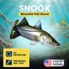 Snook Beautiful Fish Decal | Fishing Decal for Boat, Car, Vehicle, Truck Etc. | Waterproof Vinyl Sticker | Many Sizes & Styles Available | 12" to 40" By Digital Fish Art (Large, Position 3) view 2
