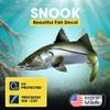 Snook Beautiful Fish Decal | Fishing Decal for Boat, Car, Vehicle, Truck Etc. | Waterproof Vinyl Sticker | Many Sizes & Styles Available | 12" to 40" By Digital Fish Art (Large, Position 6) view 2